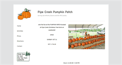 Desktop Screenshot of pipecreekpumpkinpatch.com