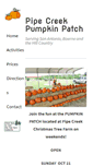 Mobile Screenshot of pipecreekpumpkinpatch.com