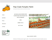 Tablet Screenshot of pipecreekpumpkinpatch.com